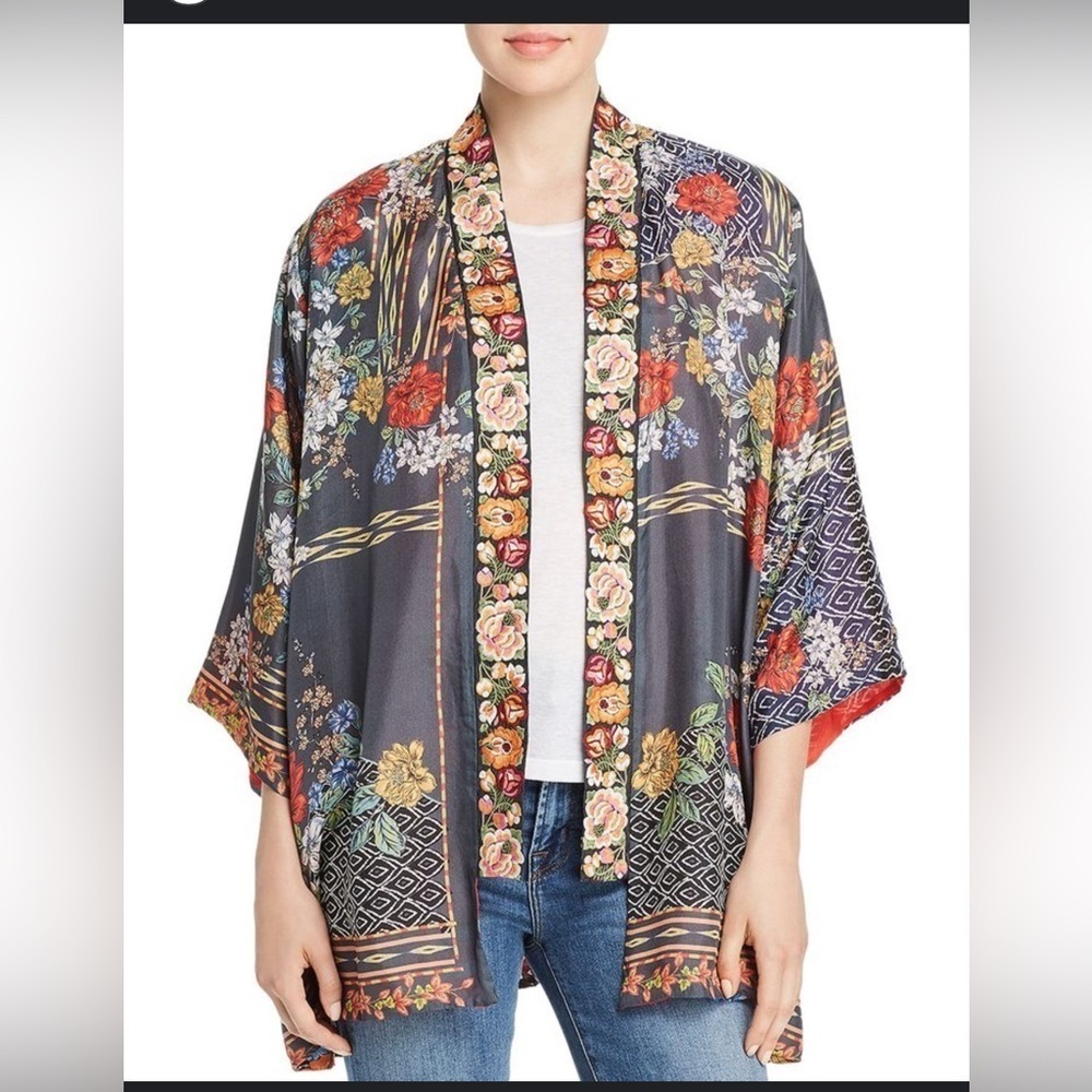 Johnny Was Sassy Reversible Kimono sz M